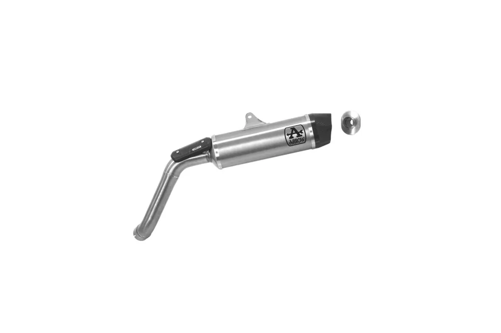 ARROW Auspuff INDY RACE für Moto Guzzi V85 TT 2019-, Aluminium Commander Vite