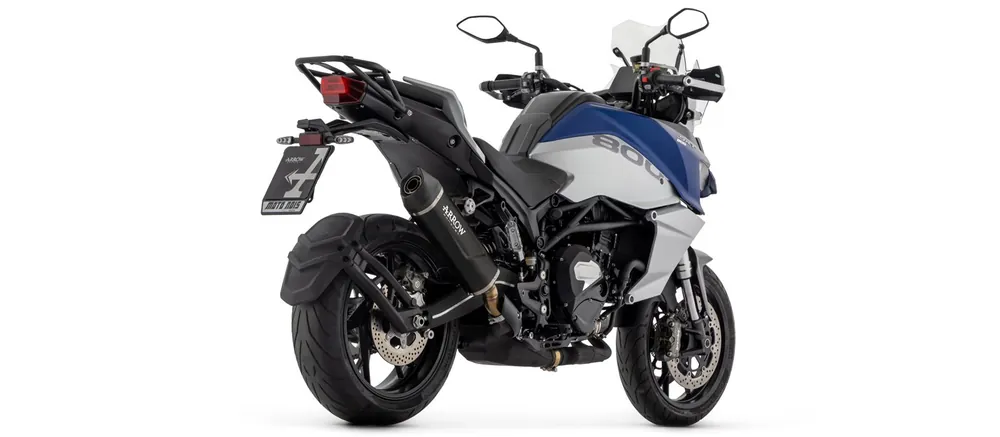 Bon Marché ARROW Auspuff INDY RACE EVO DARKAluminium schwarz für QJ-Motor SRT 800 Modelljahr 2023-