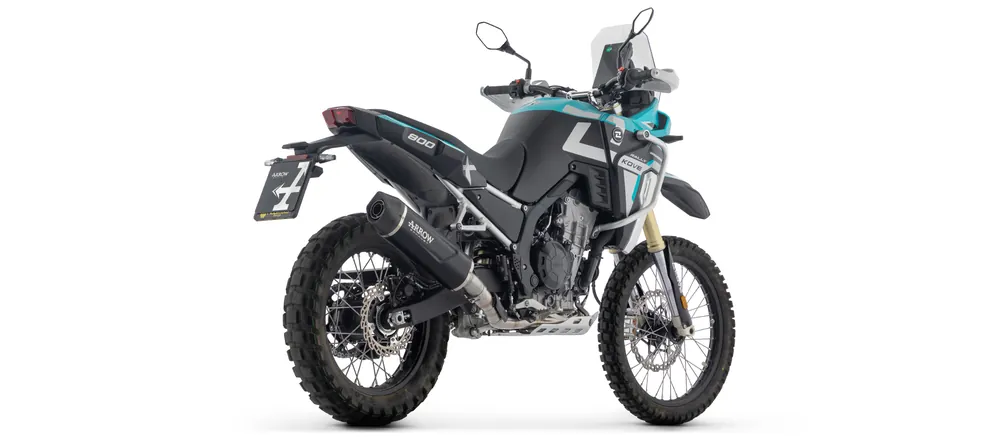 ARROW Auspuff INDY RACE EVO DARK Aluminium schwarz für KOVE 800X Pro, Rally, Modelljahr 2025- Bon Marché