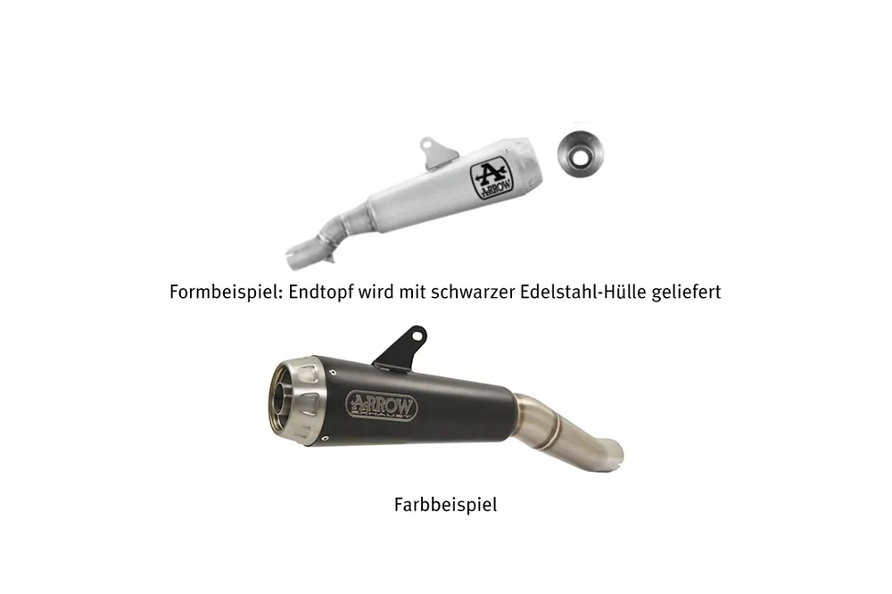 Solde ARROW Auspuff DARK PRO RACE für Honda Forza 750 2021-, Edelstahl schwarz