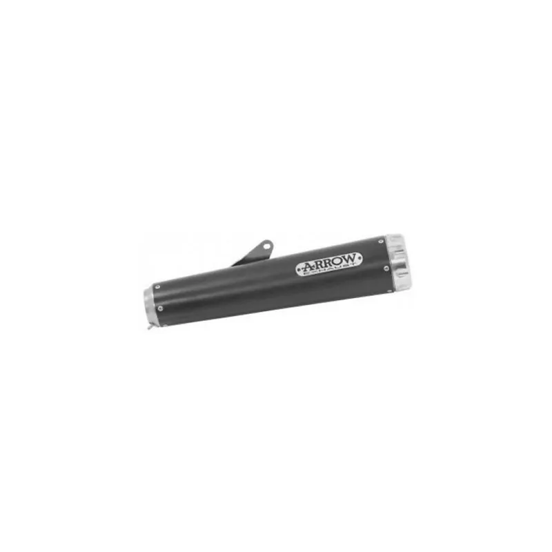Solde ARROW Auspuff REBEL DARK für Yamaha XV950R 2014-2016, Edelstahl schwarz u. Aluminium