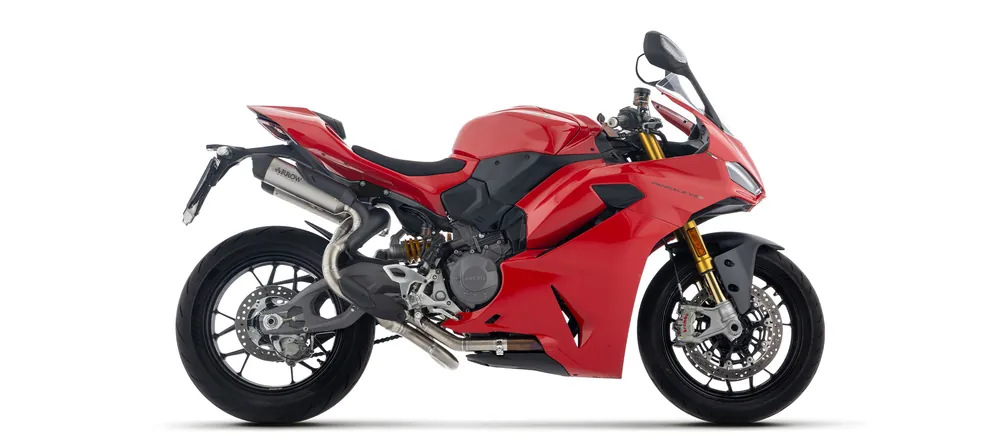 ARROW Auspuff ROUND-SIL DARK Titan für Ducati Panigale V2, V2S, 2025- Offre Spéciale