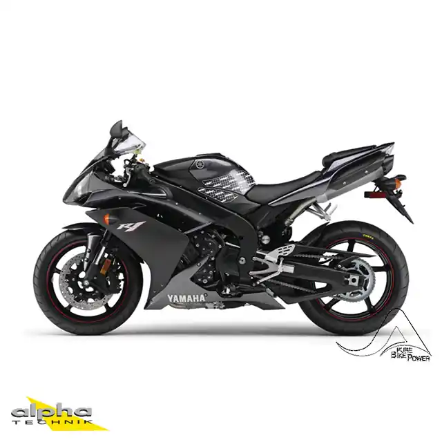 Stompgrip schwarz, Volcano, für Yamaha YZF-R1, 2007-08 Pas Cher