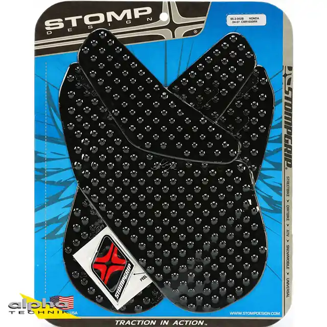 Petit Prix Stompgrip schwarz, Volcano, für Honda CBR1000RR, 2004-2007