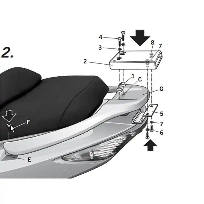 SHAD Top Master Montagesatz – Kymco Affaire À Saisir