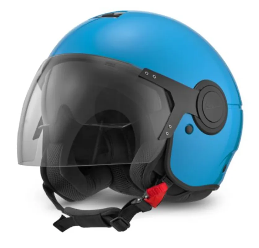 Vente Directe Casque jet Vespa, Vespa Argentario, bleu ciel A19 XS