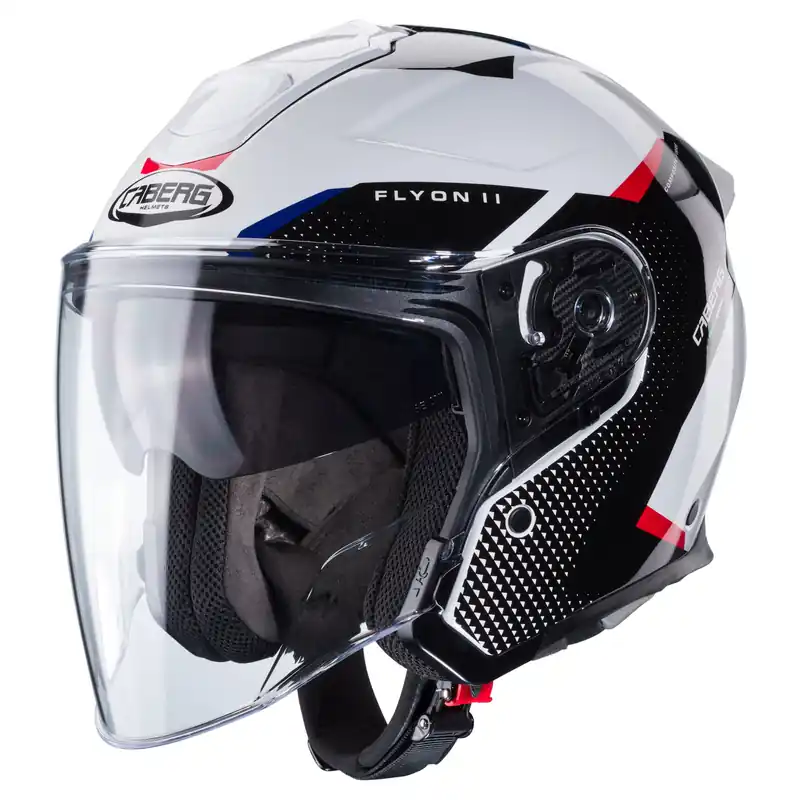 Caberg casque Flyon II Boss blanc/noir-rouge-bleu XS Haute Qualité