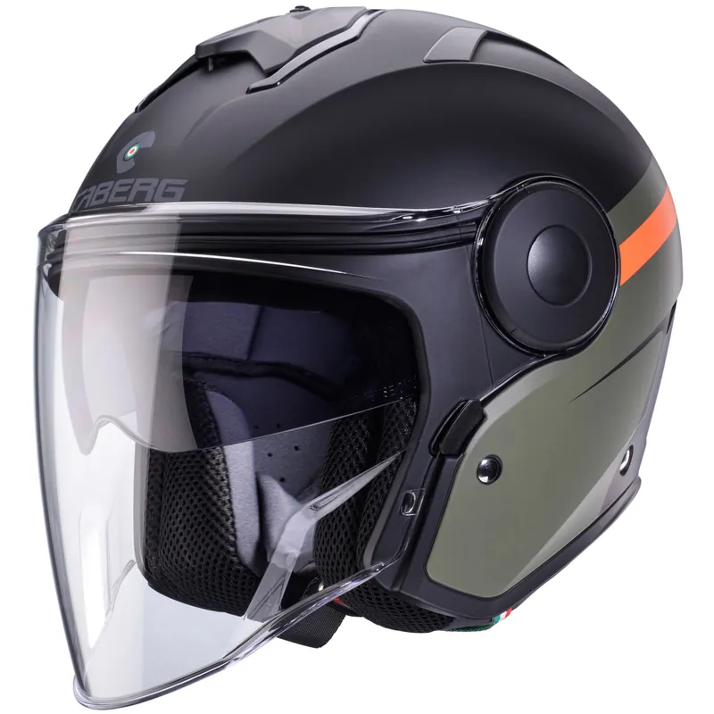 Caberg casque Soho Zephyr noir mat/vert orange XS Acheter En Ligne