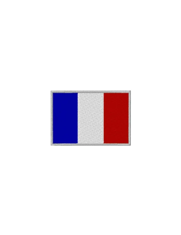 Prix Cassé Ecusson brodé drapeau Francais 8X5.5 cm